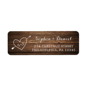 Return Address Label Modern Rustin Land