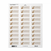 Return Address Label Modern Woodland Deer (Full Sheet)
