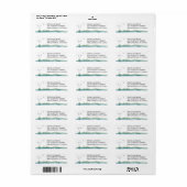 Return Address Label Mountain Lake (Full Sheet)