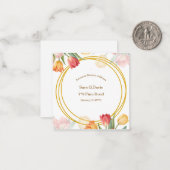 Return Address Label Notitiekaartje (Voorkant / Achterkant in situ)