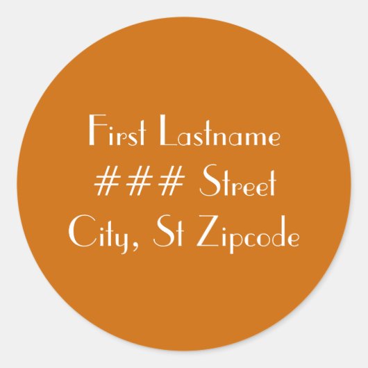 return address label - personalize info (Voorkant)