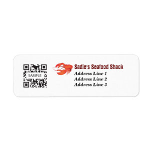 Return Address Label Seafood Restaurant