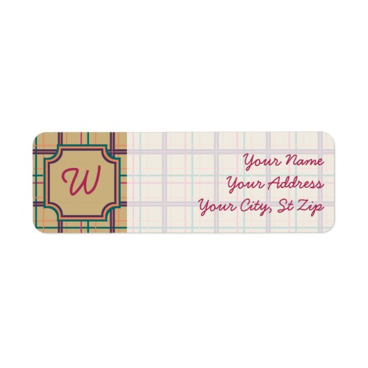 Return Address Label zomer (Voorkant)