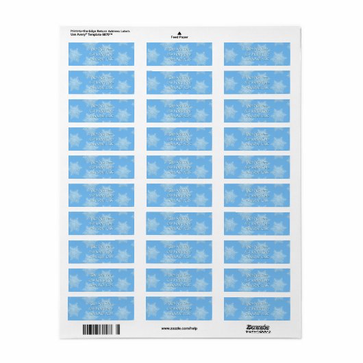 Return Address Labels (Customizable) (Full Sheet)