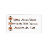 Return-address-labels-scrolls Etiket (Voorkant)