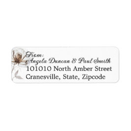 Return Address Labels Soft Rose