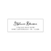 Return Address Minimal Personal Professional Zelfinktende Stempel (Design)