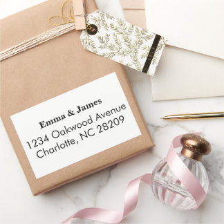 Return Address Personalized Wedding Address  Rechthoekige Sticker