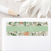 RETURN ADRES LABEL : WILLIAM MORRIS : JASMINE (Insitu)