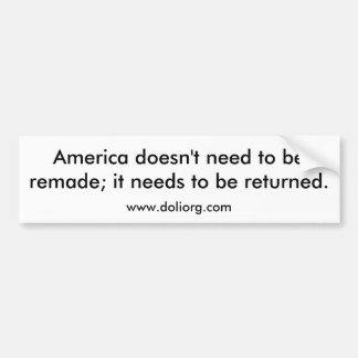 Return America Bumper Bumpersticker
