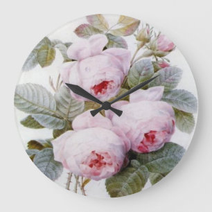 RetwijfPink Roses Wall Clock Grote Klok