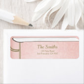 Retybook Adres label Roze Gold Girl Baby (Insitu)