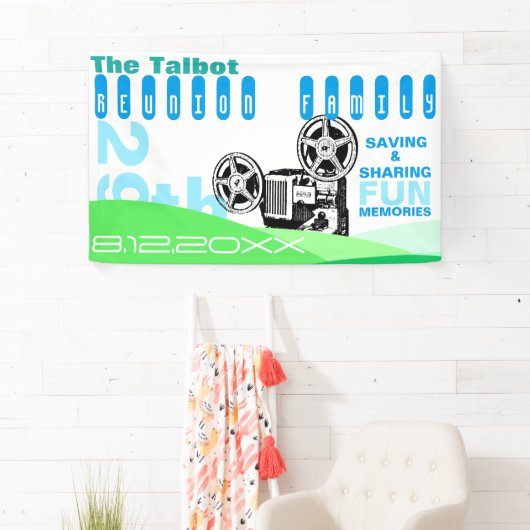  reübanner voor projectorfamilie spandoek (Insitu)