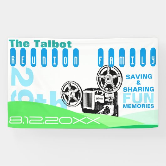  reübanner voor projectorfamilie spandoek (Horizontaal)