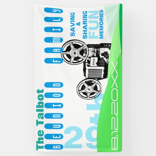  reübanner voor projectorfamilie spandoek (Verticaal)