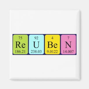 Reuben periodiek table name magnet