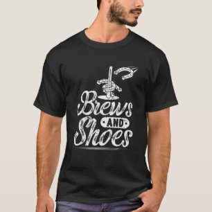 Reuken en schokken Funny Hoefijzers Beer Drinke T-shirt
