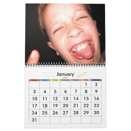 Reukst van alle kalenders kalender (Jan 2027)