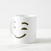 Reukzijde Smirk Emoji Cute Emoticon Funny face Koffiemok (Voorkant links)