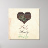 Reuly Madly Deeply Steampunk Heart Wrapped Canvas (Voorkant)