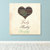 Reuly Madly Deeply Steampunk Heart Wrapped Canvas (Insitu (Houten vloer))