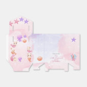 Reumaïde kattenmeisje, schattige verjaardag bedankdoosjes (Uitgevouwen)