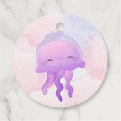 Reumaïde kattenmeisje, schattige verjaardag bedankjes labels (Achterkant)