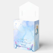 Reumaïde kattenzeemeermin waterverf verjaardag bedankdoosjes (Geopend)