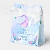 Reumaïde kattenzeemeermin waterverf verjaardag bedankdoosjes (Voorkant Zijde)