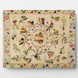 Reumal: vierkante borduurplaat waarop Punjabi dan Fotoplaat