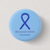 Reumatoïde artritis Bewustheid Aangepast lintje Ronde Button 3,2 Cm (Voorkant)