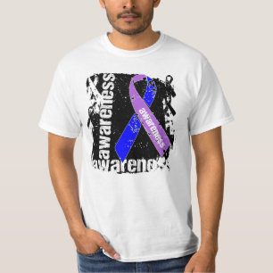 Reumatoïde artritis Bewustheid Grunge Ribbon T-shirt