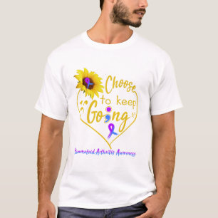 Reumatoïde artritis Bewustheid Maand Ribbon Gifte T-shirt
