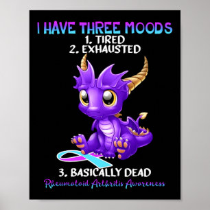 Reumatoïde artritis Bewustingsdraak Ik heb drie Poster