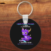 Reumatoïde artritis Bewustingsdraak Ik heb drie Sleutelhanger (Voorkant)