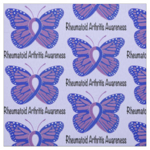 Reumatoïde artritis butterfly bewustzijn Ribbon Stof