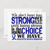 Reumatoïde artritis Hoe sterk we zijn Briefkaart (Voorkant / Achterkant)