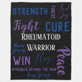 Reumatoïde artritis Warrior Fleece Deken (Voorkant)