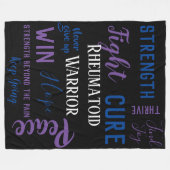 Reumatoïde artritis Warrior Fleece Deken (Voorkant (Horizontaal))