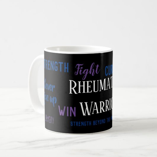 Reumatoïde artritis Warrior Koffiemok (Voorkant links)