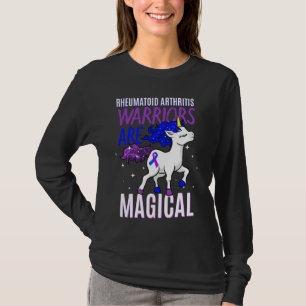 Reumatoïde Artritis Warrior Magische Eenhoorn Purp T-shirt