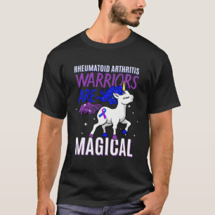 Reumatoïde Artritis Warrior Magische Eenhoorn Purp T-shirt