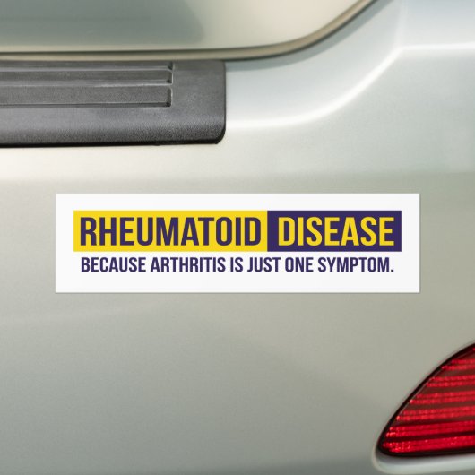 Reumatoïde Bumpersticker (Op auto)