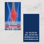 Reumatoloog / orthopedist / traumkaart visitekaartje (Voorkant / Achterkant)
