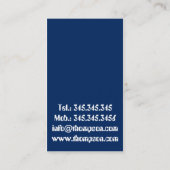 Reumatoloog / orthopedist / traumkaart visitekaartje (Achterkant)