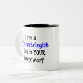 reumatoloog tweekleurige koffiemok (Voorkant links)