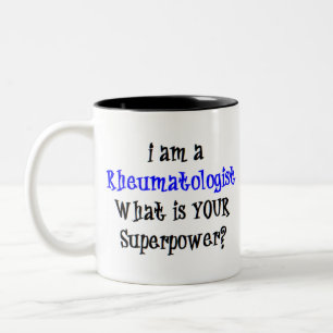 reumatoloog tweekleurige koffiemok