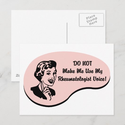 Reumatoloog Voice Briefkaart (Voorkant / Achterkant)