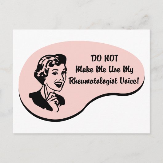 Reumatoloog Voice Briefkaart (Voorkant)