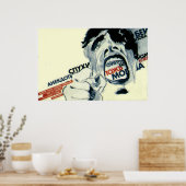 Reumors, leeuwen, verhalen, praatjes poster (Keuken)